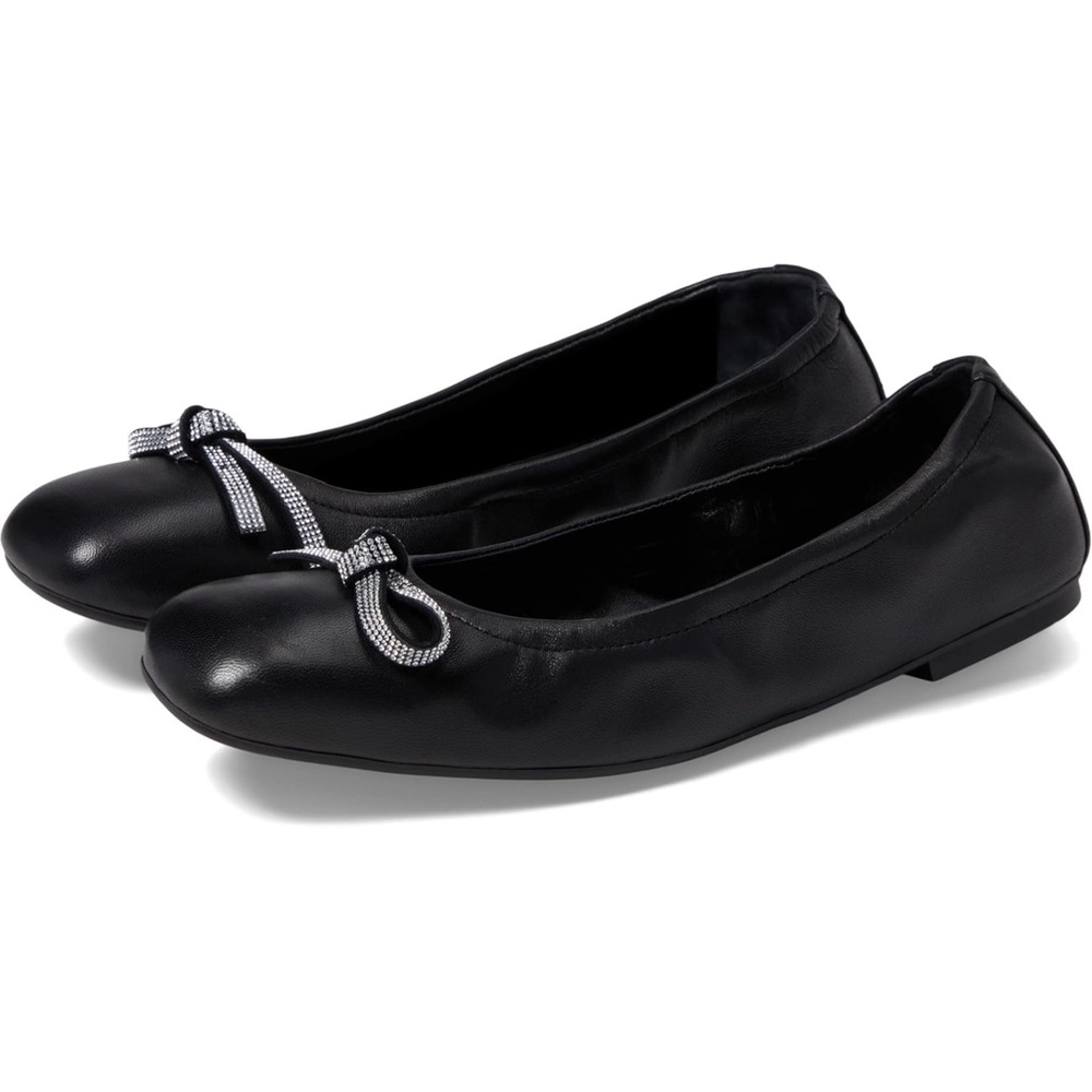Stuart Weitzman sparkle bow ballet flats